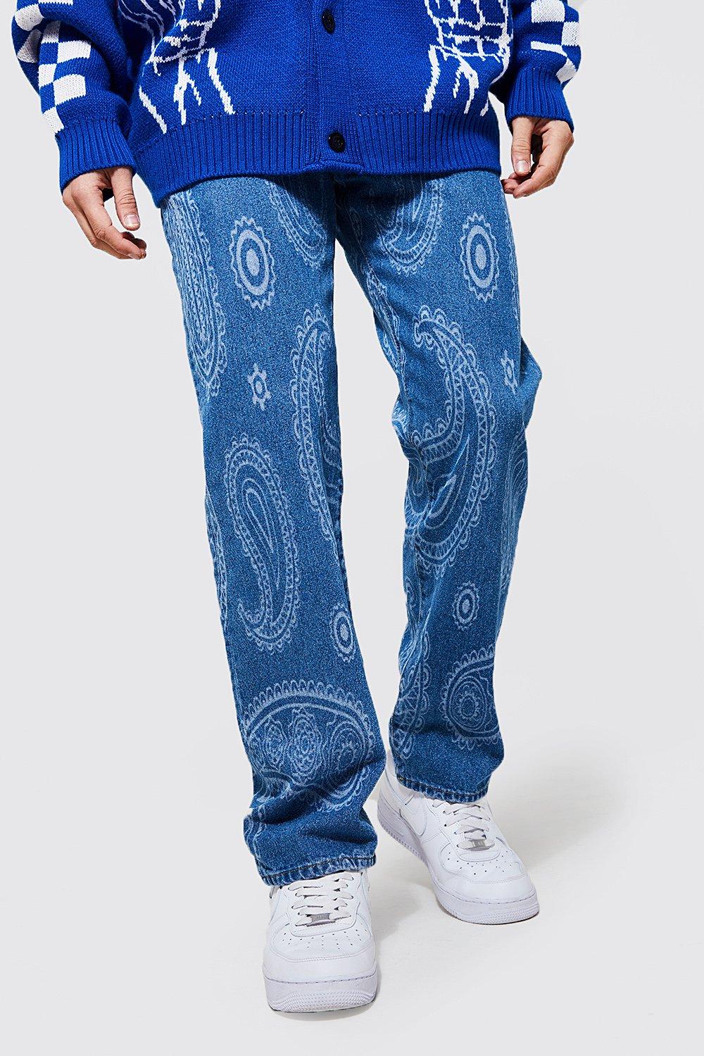 Paisley hot sale print jeans